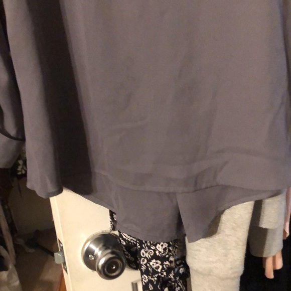 Blouse long sleeve w/snap up 3/4 - Picture 6 of 6